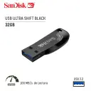 Memoria USB 3.2 Sandisk 32GB Ultra Shift Black (SDCZ410-032G-G46)
